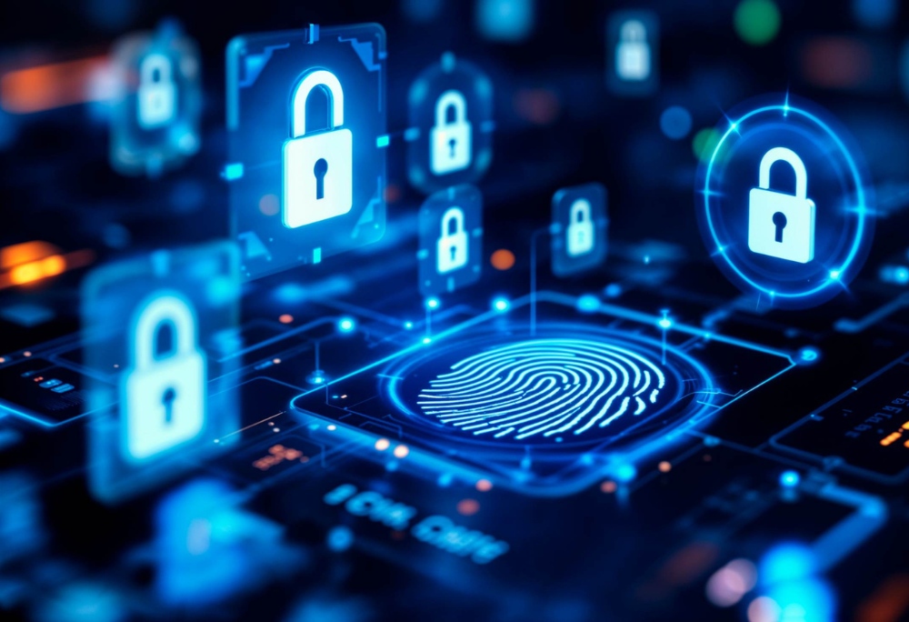 Diseno de collage de conceptos de ciberseguridad binaria ecuador